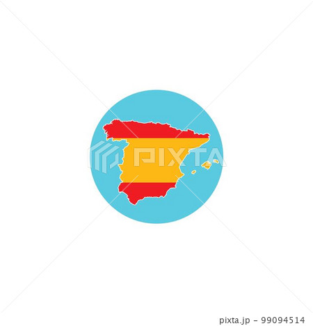 map of Spain icon.のイラスト素材 [99094514] - PIXTA