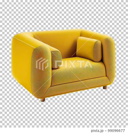 Modern Sofa Isolated Illustration Generative AI 99096677