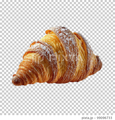 Fresh Croissant Isolated Illustration Generative AI 99096733