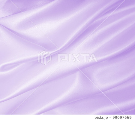 Smooth elegant lilac silk or satin texture as wedding background. Luxurious background design 99097669