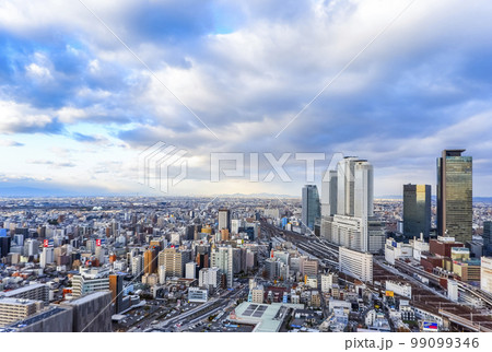 名駅地区高層ビル群と北西市街地を望む 99099346
