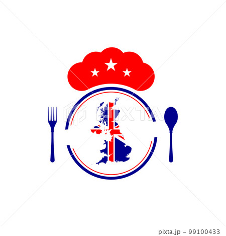 map of great britain with its flag colors, vector eps format map of great britain with its flag colors, vector eps format 99100433