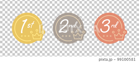 1位 2位 3位 ランキングのアイコン ベクターイラスト 1位 2位 3位 ランキングのアイコン ベクターイラスト 99100581