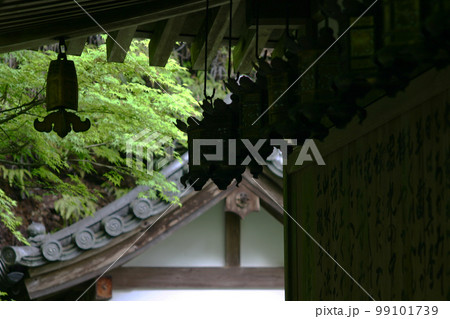 古刹の吊り灯篭 99101739