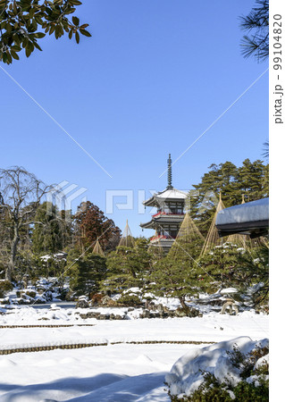 仙台 雪の輪王寺庭園 仙台 雪の輪王寺庭園 99104820