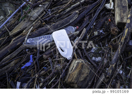 Plastics on the shore 99105169