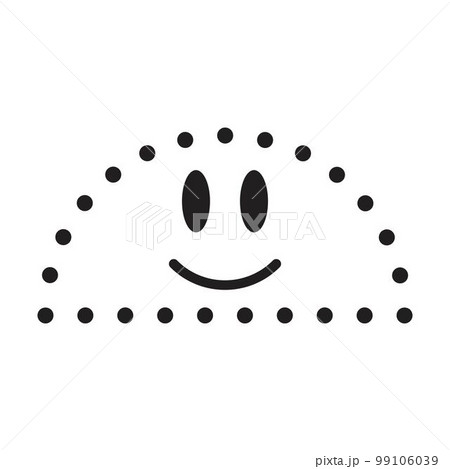 Dotted semicircle shape for tracing lines for preschool and kindergarten school kids for drawing and handwriting practice Dotted semicircle shape for tracing lines for preschool and kindergarten school kids for drawing and handwriting practice 99106039