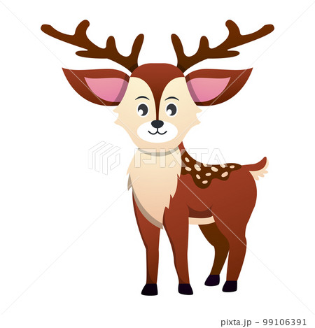 Reindeer cartoon character . Vector . Reindeer cartoon character . Vector . 99106391