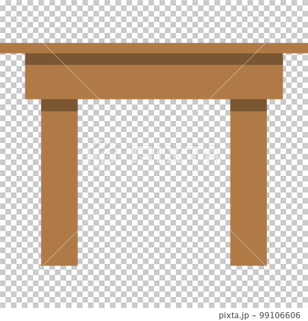 wooden table icon, flat design 99106606