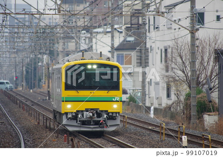 東北本線 土呂駅 新型牽引車GV-E197形 99107019