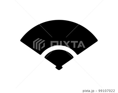 和風アイコン [扇子] ベクターイラスト 99107022