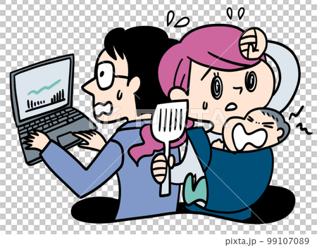 Housework, work, and childcare are hard Housework, work, and childcare are hard 99107089