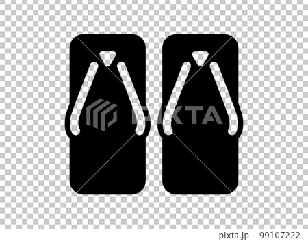 日式圖標 [zori] 矢量插圖 99107222