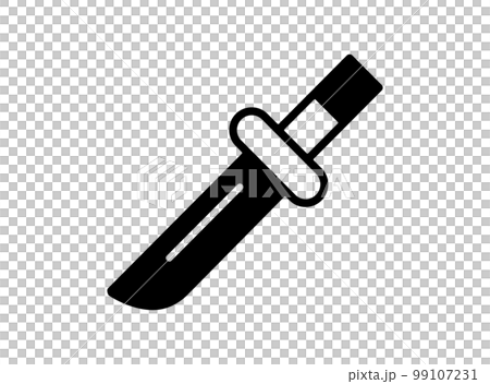 和風アイコン [刀] ベクターイラスト 99107231
