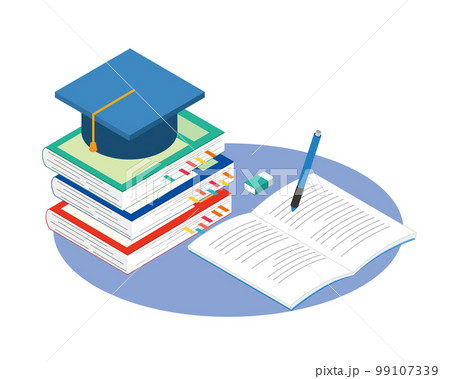 勉強学習のイメージイラスト 99107339