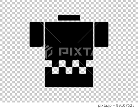 和風アイコン [はっぴ] ベクターイラスト 99107523
