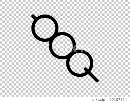 Japanese style icon [dango] vector illustration - Stock