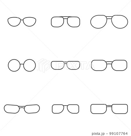 Vector illustration on the theme spectacles Vector illustration on the theme spectacles 99107764