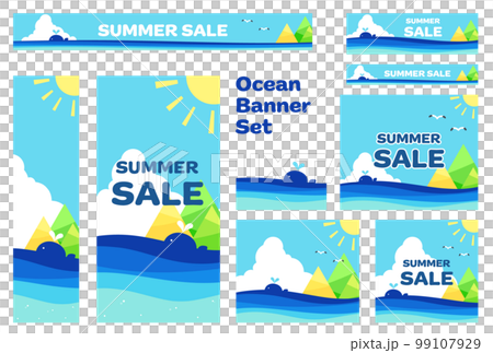 バナーセット_海とくじら バナーセット_海とくじら 99107929