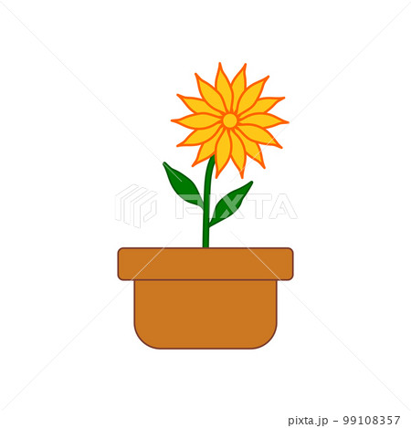 Flower pot icon. 99108357
