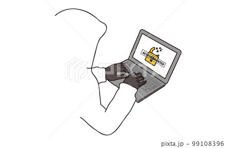 システムのセキュリティをハッキングするハッカー システムのセキュリティをハッキングするハッカー 99108396