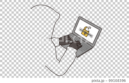 システムのセキュリティをハッキングするハッカー システムのセキュリティをハッキングするハッカー 99108396