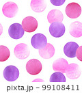 Watercolor seamless pattern with abstract spots and circles. Hand drawn illustration for background, packaging design. 99108411
