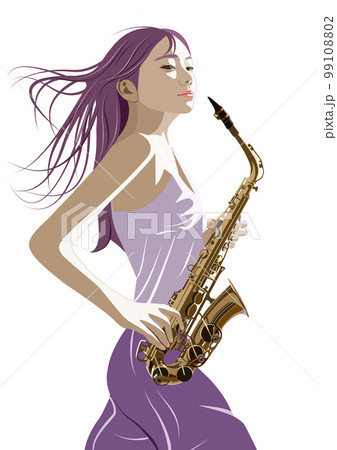 女性の楽器演奏デザイン Wood Stone Saxophone & Mouthpiecesをレコメンド|サックス