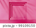 Magenta trend color geometry background in interior with frame  99109150