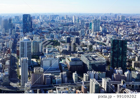 東京タワー特別展望台（トップデッキ）から見た東京都心の眺め 99109202