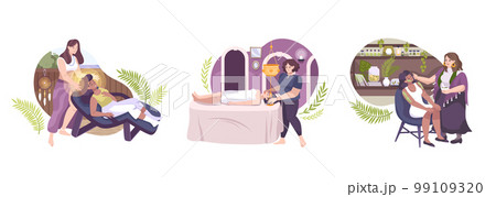 Alternative Medicine Flat Concept Alternative Medicine Flat Concept 99109320