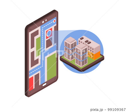 Navigation App Building Composition Navigation App Building Composition 99109367