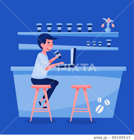 Freelance Work Cartoon Background 99109515