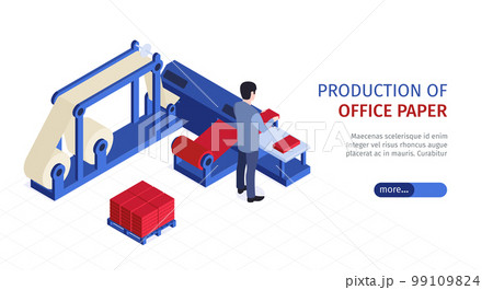 Office Paper Production Banner 99109824