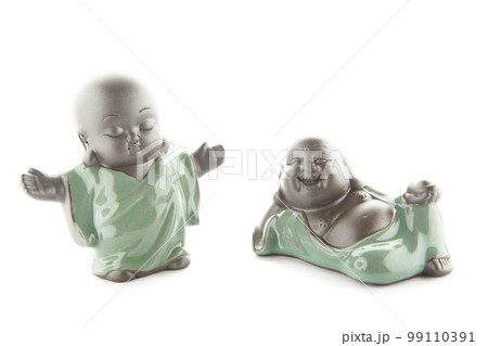 image of ceramic statue white background image of ceramic statue white background 99110391