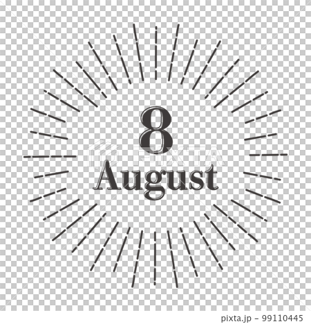 August headline and stylish sun frame design 99110445