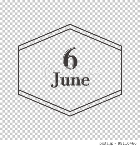 June headline and simple hexagonal frame design June headline and simple hexagonal frame design 99110466