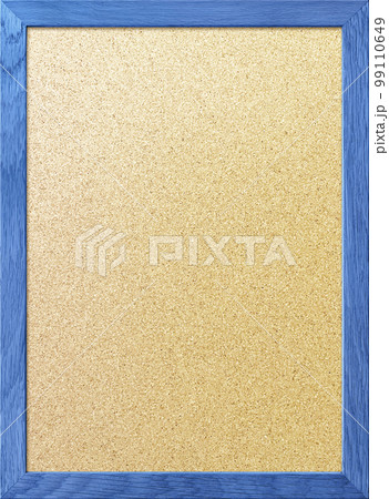 木製フレームの青色の枠のある薄茶色のきめ細かいコルクボードの縦長の背景画像 木製フレームの青色の枠のある薄茶色のきめ細かいコルクボードの縦長の背景画像 99110649
