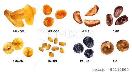 Dry Fruits Realistic Set Dry Fruits Realistic Set 99110869