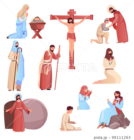 Easter Flat Icons Set Easter Flat Icons Set 99111263