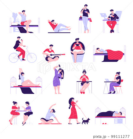 Daily Routine Icons Collection 99111277