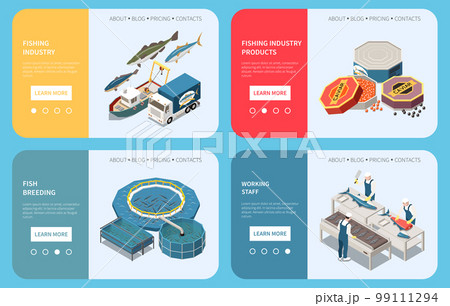 Industrial Fish Production Web Concept 99111294