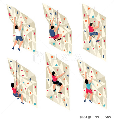 Isometric Climbing Walls Set Isometric Climbing Walls Set 99111509
