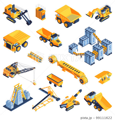 Mine Industry Isometric Set 99111622