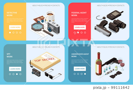 Detective Isometric Banners 99111642