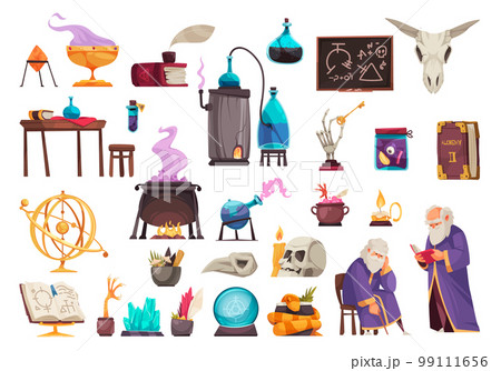 Alchemy Cartoon Set Alchemy Cartoon Set 99111656