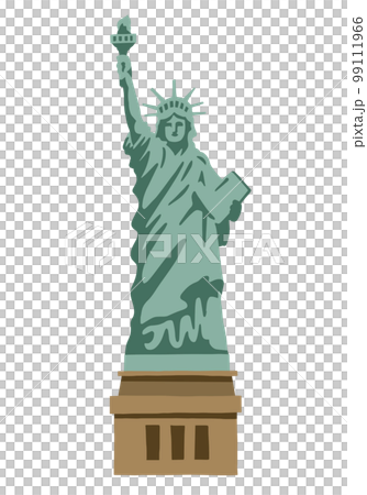 Statue of Liberty hand-drawn simple illustration 99111966