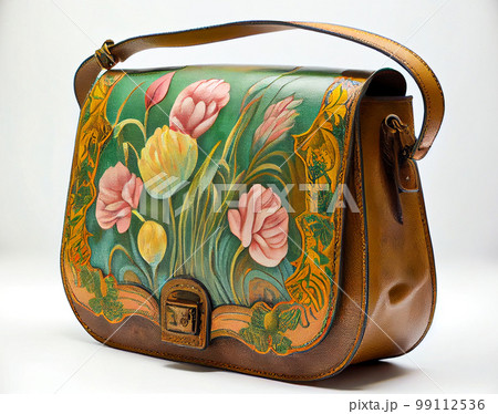 Blooms of Beauty: Floral Hand-Painted Small Sling Bag – Totapari