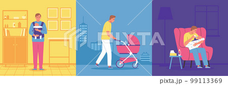 Dad Baby Design Concept Dad Baby Design Concept 99113369