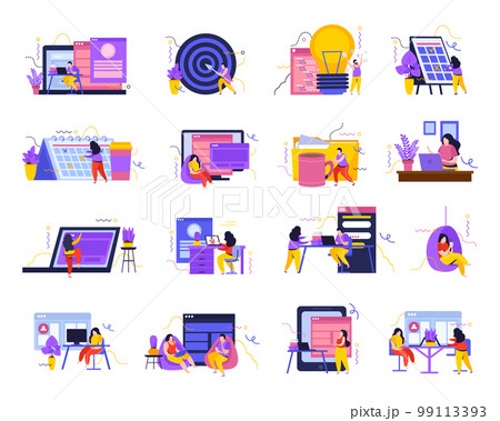 Business Space Icon Set 99113393